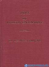 Index du Bulletin Epigraphique 1987-2001
